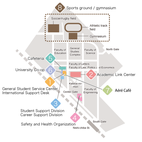 Nishi-Chiba Campus Map