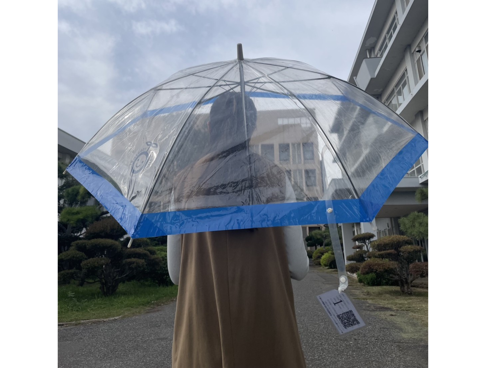 傘をさしたときの様子